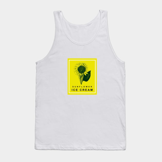 sunflower ice cream Tank Top by Musers Apparel